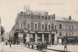 CHOLET. - Place Travot Et Rue Nationale - Cholet