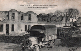 14275 LAON Ruines Des Casernes D'Artillerie   ( Camion  Mercedes, Véhicules  )        (Recto-verso) 02 - Laon