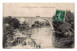 CPA 3291 - 94 / NOGENT - SUR - MARNE  / Le Viaduc Le Dimanche - Nogent Sur Marne