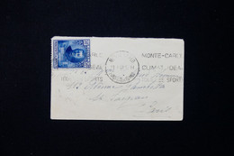 MONACO - Petite Enveloppe Pour Paris En 1932  - L 132321 - Cartas & Documentos