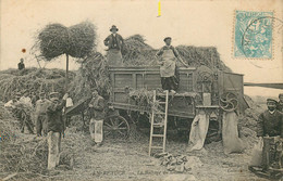 EN BEAUCE  Le Battage Du Grain - Autres & Non Classés