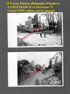 13x CARTES PHOTOS Allemandes-LANGEMARCK Et Environs-??-NON SITUEES-Guerre14-18-1 WK-Belgien-Flandern-Militaria- - Langemark-Poelkapelle