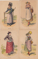 Lot 15 Cpa -suisse - Costumes - Edition Art Et Document - Serie 22 Cantons - St. Anton