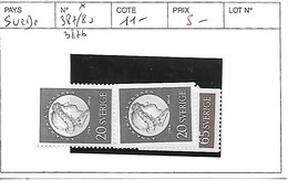 SUEDE N° 387/8 ET 387b * - Unused Stamps