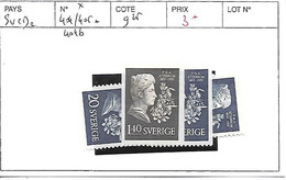 SUEDE N° 404/405 + 404b * - Unused Stamps