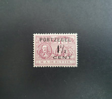 Plaatfout NVPH 88P Postfris. Onder Vlag Van Het Schip Een Violette Punt. - Postage Due