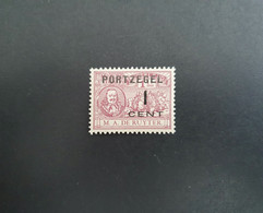 Plaatfout NVPH 88P Postfris. Onder Vlag Van Het Schip Een Violette Punt. - Postage Due