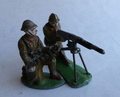 FIGURINES QUIRALU SOLDATS FRANCAIS Tenues Kaki MITRAILLEUSE ET SERVANT - Quiralu