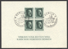 Deutsches Reich, German Reich, 1937, Stamp Exhibition, Imperforated, Cancelled, Michel Block 8 - Blocs