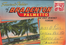 Souvenir Folder Of Bradenton Palmetto And Gulf Beaches, Florida - Bradenton