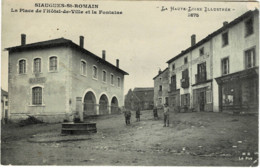 ()43 - Haute Loire - Siaugues Sainte Marie - Siaugues Saint Romain - Place De L' Hôtel De Ville Et La Fontaine - Saugues