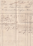 A19445 - INVOICE FROM AUSTRIAN EMPIRE  1832 OLD HANDWRITTEN DOCUMENT HERR VIKOL SOLL AN ARON COHN IN PESTH FUR FOLGENDE - Oostenrijk