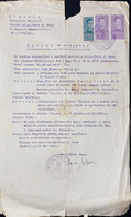 A19470 - ROMANIA TIMBRU FISCAL 1 LEU STAMPED DOCUMENT FROM ROMANIA CERNAUTI MITROPOLIA BUCOVINEI EXTRAS DE CUNUNIE - Cartas & Documentos