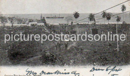 CARRYING PITCH FROM THE LAKE TRINIDAD OLD B/W POSTCARD ANTILLES AMERICA 1904 - Trinidad