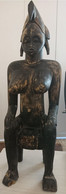 AFRIQUE SCULPTURE MATERNITE SENOUFO ? BOIS 85 CM DE HAUTEUR 25 CM DE LARGEUR ENVIRON - African Art