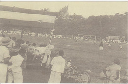 974 - ILE DE LA REUNION - ST DENIS - MATCH DE FOOTBALL AU STADE DE ROLLAND GARROS - LA REDOUTE 1955  - REPRODUCTION CPA - Saint Denis