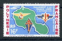 RC 23861 POLYNESIE COTE 18,70€ PA N° 8 RALLIEMENT A LA FRANCE LIBRE NEUF ** MNH - Neufs