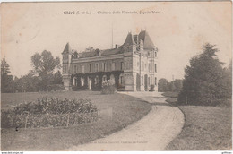 CLERE CHATEAU DE LA FRESNAYE FACADE NORD TBE - Cléré-les-Pins