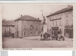 ROYBON PLACE ET STATUE SAINT ROME BOULANGERIE TBE - Roybon