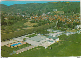 LA COTE SAINT ANDRE LE LYCEE HECTOR BERLIOZ ET LA PISCINE  VUE GENERALE AERIENNE 1985 CPSM GM TBE - La Côte-Saint-André