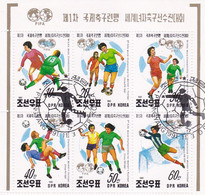 Bloc 6 Timbres - DPR Koréa - Football - 1991- - Used Stamps