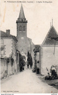 VILLENEUVE DE MARSAN L'EGLISE SAINT HIPPOLYTE 1918 TBE - Villeneuve De Marsan