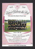 Etiquette De Vin Bordeaux - Chateau Du Port - Union Sportive Testarine Rugby à La Teste De Buch (33) - Altri & Non Classificati