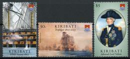 Kiribati 2005 MNH - Battle Of Trafalgar 200th Anniv - Ships Nelson - 3v Set II - Kiribati (1979-...)