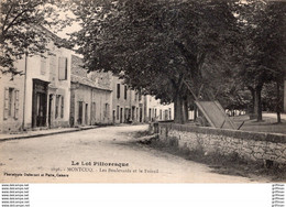 MONTCUQ LES BOULEVARDS ET LE FOIRAIL TBE - Montcuq