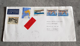 GREECE PAR AVION EXPRES ENVELOPPE LETTER COVER CIRCULED SEND TO GERMANY - Cartas & Documentos