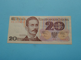 20 Zlotych ( 1982 ) Bank POLSKI ( For Grade, Please See Photo ) ! - Polen