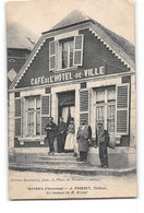 CPA 80 Roisel J. Fouquet Café De L'hotel De Ville - Roisel