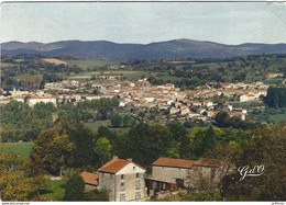 CUNLHAT VUE GENERALE OUEST A L'HORIZON CHAINE DU FOREZ ET PIERRE SUR HAUTE 1969 CPSM GM TBE - Cunlhat