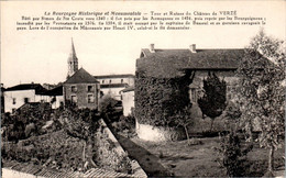 Verzé Canton De Mâcon-Nord Tour Et Ruines Du Château Castle Saône-et-Loire 71960 Cpa Non Ecrite Au Dos B.Etat - Sonstige & Ohne Zuordnung