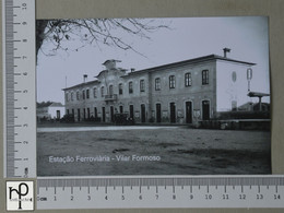 Delcampe - PORTUGAL - ESTAÇÃO FERROVIÁRIA -  VILAR FORMOSO -   2 SCANS  - (Nº51462) - Guarda