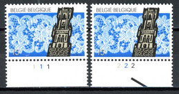 BE  2316  XX   ----   Dentelles De Belgique   --   N° De Planche 1 Et 2 - 1981-1990