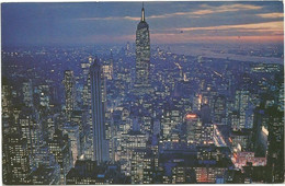 AC2848 New York City - Empire State Building - Night Notte Nuit Nacht Noche / Viaggiata 1967 - Empire State Building