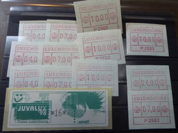 Luxemburg Lot   Postfrisch MNH ** #5889 - Postage Labels