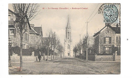 Cpa 78 LE CHESNAY., Boulevard Central, N°98, 1904, Voyagée, Belle Carte - Le Chesnay