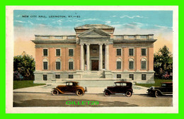 LEXINGTON, KY - NEW CITY HALL - VINTAGE CARS - TRAVEL IN 1933 - - Lexington