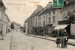 Cormatin Canton De Saint-Gengoux-le-National Grande Rue Commerce Trade Village Animé Saône-et-Loire Cpa Voyagée B.Etat - Andere & Zonder Classificatie