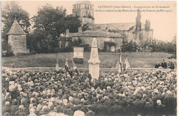 Cpa 79 Clussais Inauguration Monument Aux Morts - Sauze Vaussais