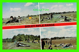 MILITARIA - BISLEY RIFLE RANGE, SURREY - 4 MULTIVUES - TRAVEL IN 1985 -  KINGSLEY PUBLICATIONS - - Manoeuvres