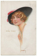 914 - Jeune Dame  - Mia May  " Cachet Militaire Allemand - Guerre 14 - Ottignies) - Usabal