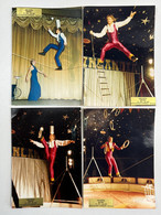 Cirque - Lot De 4 Photos Acrobate Jongleur JAN KETIL - Norway - Circus - Beroemde Personen