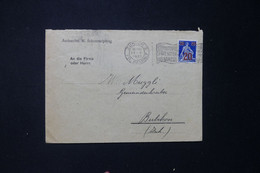 SUISSE - Enveloppe Avec Entête De Zürich Pour Bubikon En 1921 - L 132467 - Marcophilie