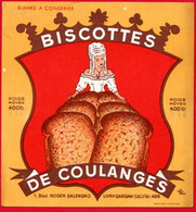 Buvard Biscottes De Coulanges. - Zwieback
