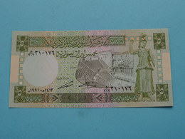 5 Five Syrian Pounds () Central Bank Of SYRIA( Voir / See > Scans ) UNC ! - Syrien