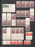 COMORES LOT DE 228 TIMBRES PAR MULTIPLES TOUS DEFECTUEUX NEUFS SANS CHARNIERE  COTE  490.60€ ( 20 SCANS ) - Andere & Zonder Classificatie