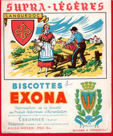 Buvard Biscottes Exona. Le Languedoc. - Biscotti
